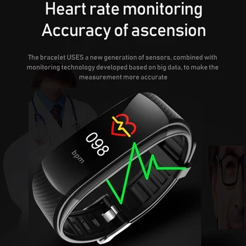 C5S Smart Juosta Žiūrėti Fitness Tracker Apyrankė atspari Vandeniui IP67 Širdies ritmo Monitorius 