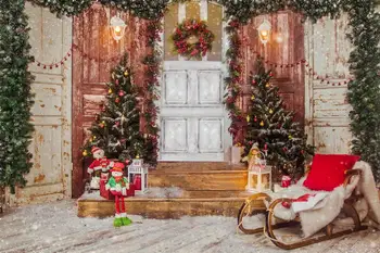 Capisco Kalėdų Fotografijos foną, Lauko durys šviesos vainikas Žaislai, kalėdų nuotraukos, fono studija kabina šalis dekoro rekvizitai