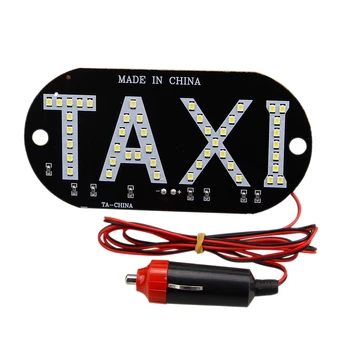 CARLITS 10VNT Taksi LIBRE Lempa LED Licenciją Plokštelės Automobilių Šviesos Priekinio stiklo Kabina Indikatorius Viduje LED Taksi Šviesos led Ženklas Automobilių taksi CJ