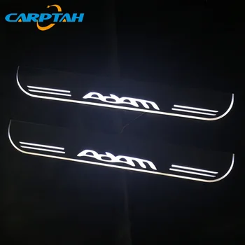 Carptah 2vnt Pedalo LED Automobilių Šviesos Durų Slenksčio Nusitrinti Plokštė Kelias Dinaminis Streamer Sveiki Lempa Opel Adam 2013 - 2017 2018
