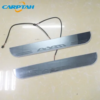 Carptah 2vnt Pedalo LED Automobilių Šviesos Durų Slenksčio Nusitrinti Plokštė Kelias Dinaminis Streamer Sveiki Lempa Opel Adam 2013 - 2017 2018