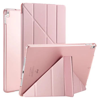 Case For iPad Air 2 3 10.2 2019 2020 PU Odos Kelių Kartų Stendas 