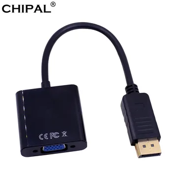 CHIPAL 10VNT Aukštos Kokybės Vyriška DisplayPort DP-VGA Moterų Adapterio Kabelį Konverteris, skirtas MacBook HDTV Monitorius, Projektorius,
