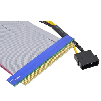 CHIPAL PCI-E Pakilti Card PCI Express PCIE 16X, kad 16X Adapteris Lanksčios Juostelės Pratęsimo Kabelis Maitinimo Bitcoin Mining