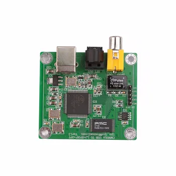 CM6631A USB Į SPDIF Konverteris Bendraašius Optinio Pluošto 32Bit/384K w/ Akrilo Atveju