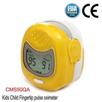 CMS50QA Vaikai Vaikai Pulse Oximeter Nešiojamų Piršto Kraujo Deguonies Įsotinimo Testeris Spo2 Mašina Skaitmeninis Pulso ritmo Monitorius