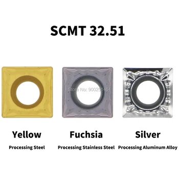 CNC Tekinimo staklių Įrankių Laikiklis, SSDCN1010H09(10mm)Teisę, su Trimis SCMT09T304（31.51）Aikštėje Karbido Peiliai.45 laipsnių latakų tekinimo įrankis