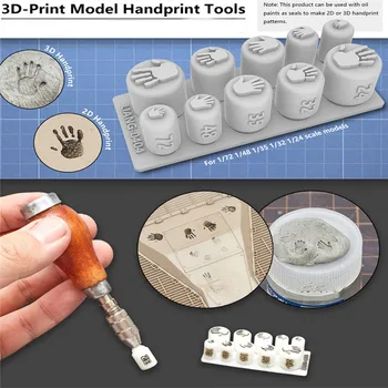 Creative 3D Atspausdintas Handprints Spaudas, Priemonė 1/35 1/32 1/72 1/24 Modelis 
