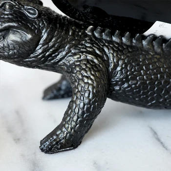 Creative Black Metalo Baisus Krokodilas Ornamentu Statula Namų Dekoro Amatų Kambarį Dekoro Daiktų, Gyvūnų Vyninės Statulėlės