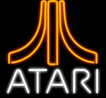 Custom Atari Vaizdo Žaidimai Stiklo Neoninės Šviesos Ženklas, Alaus Baras