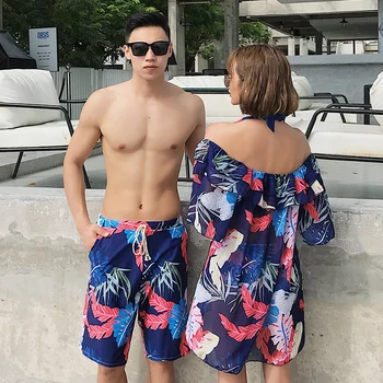 Custom sublimacijos spausdinti kurti savo mados pora maudymosi kostiumėliai paplūdimio šortai vyrams ir moterims