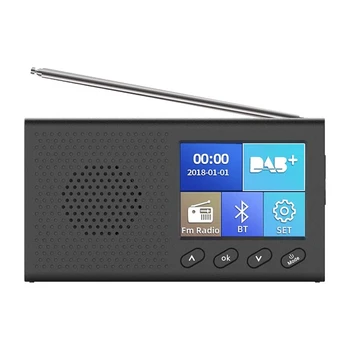 DAB Radijas su 2.4 Colių Spalvotas LCD Sn Įkrovimo Kišeninis Skaitmeninis FM, DAB MP3 Grotuvas, Skaitmeninis Imtuvas Transliacijos