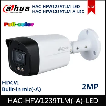 Dahua 2M HDCVI Kamera Spalvotas Žvaigždės HDCVI Bullet Kameros 40m LED 3.6 mm fiksuotas objektyvas VAIZDO Kamera HAC-HFW1239TLM-A-LED