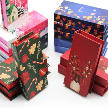 DamePapil Kalėdų Blakstienų Pakavimo Dėžės Atveju Didmeninės Rankų Naujo Dizaino Prabangūs Blakstienos Pakuotės Dėžutė Kalėdų
