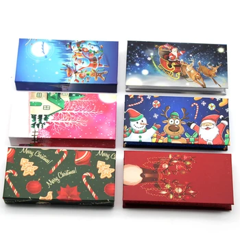DamePapil Kalėdų Blakstienų Pakavimo Dėžės Atveju Didmeninės Rankų Naujo Dizaino Prabangūs Blakstienos Pakuotės Dėžutė Kalėdų