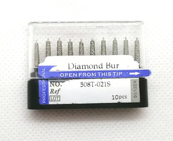 Dantų Diamond Bur FG 1.6 mm Kotu Saugus Pabaigos Diamond Pasirengimas Priekinės Ir Užpakalinės Su Gingiva Apsaugos Vadovas