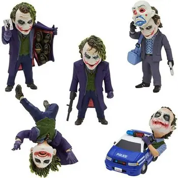 Dark Knight Joker 5vnt/set PVC Veiksmų Skaičius, Kolekcines, Modelis Žaislas 6~10cm KT2467