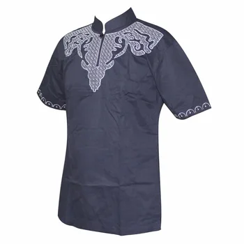 Dashikiage Naujausias Slim Pan-Afrikos Išsiuvinėti Succunct Dashiki Viršuje Ankara Afrikos Vintage marškinėliai