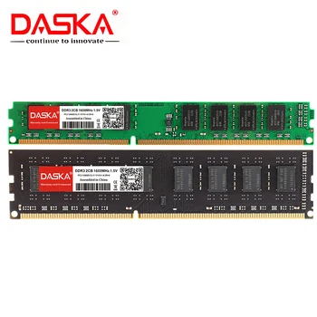 DASKA Prekės DDR3 4GB (2pcsx2GB) 1600/1333 MHz 1,5 V 240Pin 8GB 16GB PC3-12800/10600 Intel Desktop Memory DIMM