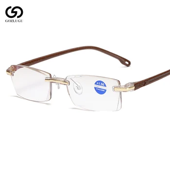 Daug ultra-light frameless skaitymo akiniai ponios vyrų skaidrus objektyvas anti-šviesus kompiuterio akiniai