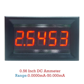DC 0-50.000 mA(50mA) Skaitmeninis Ammeter 5-skaitmenų tiek Dabartinio Skaitiklio Skydelis Guage 0.36