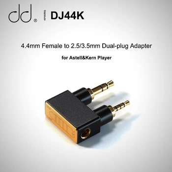 DD HiFi DJ44K 4.4 mm Moteris 2.5/3.5 mm Subalansuotas Dual-kištukas Adapteris Tik Astell&Kern AK Muzikos Grotuvai