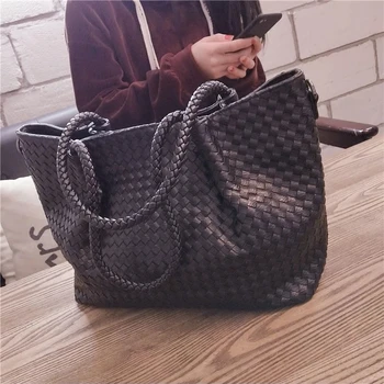 Deluxe rankomis austi lady maišelį Europos stiliaus didelės talpos rankinės vieną petį krepšys, pirkinių krepšys panele laisvalaikio portaliniai krepšys