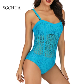 Derliaus vientisi maudymosi kostiumėlį 2020 M Sexy Blue Soild Paplūdimio Tinklinio Dėvėti Maudymosi Kostiumą, Dirželis Paplūdimio Moterų Plaukimo Kostiumas XXL