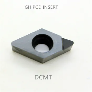 Diamond politikos suderinamumo vystymosi labui DCMT11T304 dcmt 11t308 DCMW pjovimo staklės, įrankiai, įdėkite tekinimo plokštelės PKD pjovimo cutter