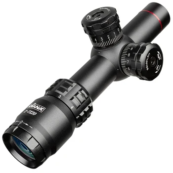 DIANA 2-7X20 Taktika Riflescope Greitai taikinių Medžioklės Mil-dot Optikos Kišenėje Akyse Spotting scope už medžioklės šautuvas