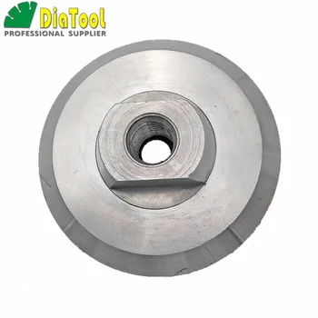 DIATOOL 2vnt 4inch Aliuminio pagrindo atgal pagalvėlės poliravimo šluostės šlifavimo diskai, šlifavimo diskas M14 Sriegiu 100mm backer padas