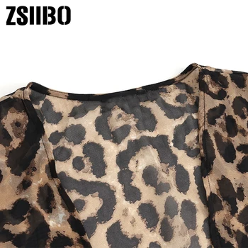 Didelio dydžio megztinis Moterims 2019 Žiemos leopard ilgomis rankovėmis Marškinėliai moteriška moteris rudenį outwear Plius Dydis moterų Drabužiai