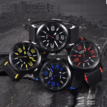 Didelis Laikrodžiai Mens prabangos prekės XINEW Žiūrėti Atsitiktinis Mados Kvarciniai Laikrodžiai Vyrų Sporto Armijos Dienos, Pigūs Laikrodis Relogio Masculino