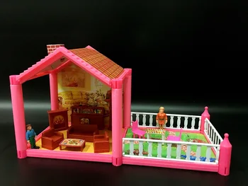 Didelis Namas Lėlėms Plastikinių Miniatiūrų Namų Modelių Rinkiniai 