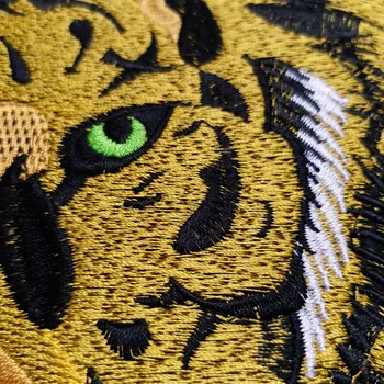 Didelis tigras lopai drabužių 3D išsiuvinėti lyginimo Dėmės 
