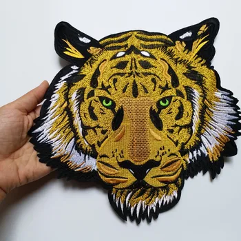 Didelis tigras lopai drabužių 3D išsiuvinėti lyginimo Dėmės 