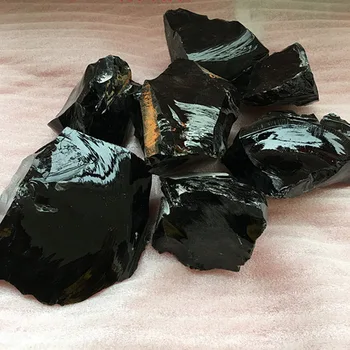 Didelis Çkrovos Natūrali uoliena Obsidianas Papuošalai Priėmimo Mineralinių Ornamentu Gydymo Lazdelė Namų Dekoro 