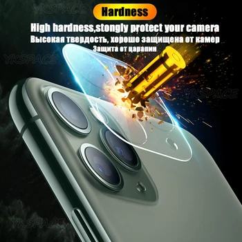Didmeninė 50Pcs Pilnas draudimas Skaidri galinė vaizdo Kamera Len 9H Grūdinto Stiklo Plėvelė iPhone 12 mini Pro 11 Max Galinis objektyvo Raštas