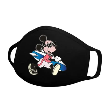 Disney Mielas Spausdinti Medvilnės Kaukė Vaikams Suaugusiųjų Skalbti Daugkartinių Mickey Minnie Mouse Kaukės Užšaldyti Princesė Kvėpuojantis Veido Kaukė