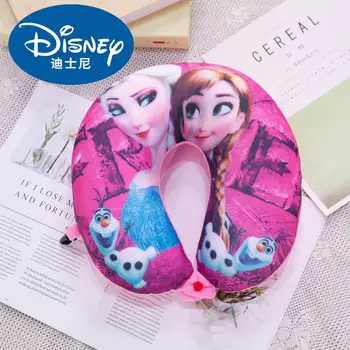Disney princesė Vaikų U-formos pagalvė kaklo pagalvė Berniukas ir mergaitė Suaugę animacinių filmų Dygsnio Užšaldyti Elsa Anna office Automobilių kaklo pagalvė