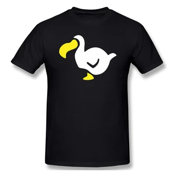 Dodo Airlines Naujus Horizontus T-Shirt Juokinga Tees O Kaklo Medvilnės gyvūnų kirtimo naujus horizontus Drabužius Humoro Marškinėliai