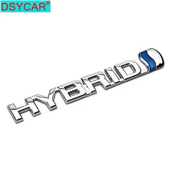 DSYCAR 3D Metalo HIBRIDINIŲ Automobilių Lipdukas Logotipas Ženklelis 