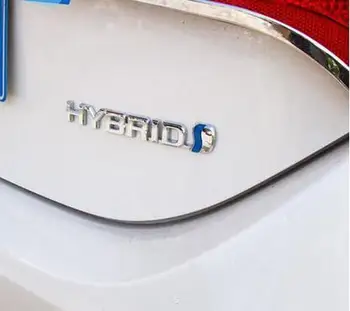 DSYCAR 3D Metalo HIBRIDINIŲ Automobilių Lipdukas Logotipas Ženklelis 
