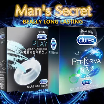 Durex Prezervatyvai Vyrams Malonumų Žiedas Penio Mova Nedelsiant Kondom Saugiai Atidėti Ejakuliacija Metu Prezervatyvas Ilgalaikis Sekso Žaislai Produktus
