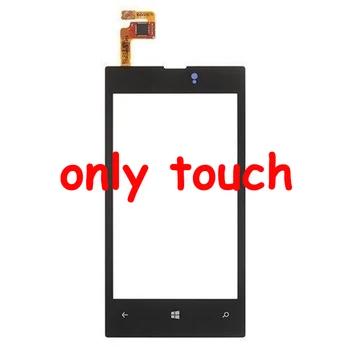 Dėl Nokia Lumia 520 Jutiklinis Ekranas skaitmeninis keitiklis Stiklo Jutiklis + skystųjų KRISTALŲ Monitorius Pakeitimo