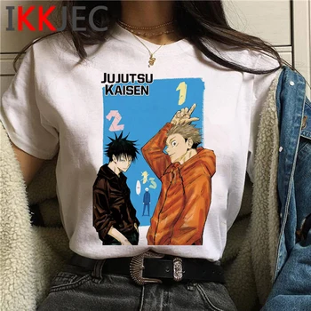 Džiudžiutsu Kaisen drabužius marškinėlius vyrų estetinės plius dydis atsitiktinis japonijos grunge marškinėlius viršuje tees harajuku