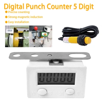Elektroninių Skaitiklių Patvarus Punch Digital Counter-5 Skaitmenų artumo Pramonės Magnetinis Jutiklis Jungiklis