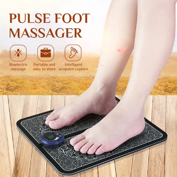 Elektros EMS Foot Massager Trinkelėmis Kojų Raumenų Stimuliatorius Pėdos Raumenų Stimuliatorius Kilimėlis Pagerinti Kraujo Apytaką, Sumažinti Skausmas Skausmas