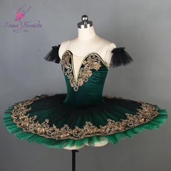 Esmeralda Pre-profesionalių Baleto Mdc Suaugusių Mergaičių Žalia Juoda Klasikinio Baleto Kostiumas Tutu Blynas Etape Baleto Apranga Kostiumas