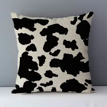 Europos Atsitiktinis Jaukus White & black geometrinis pagalvėlė padengti sofa/lova namų dekoratyvinės pagalvės 45x45cm medvilnės patalynė užvalkalas